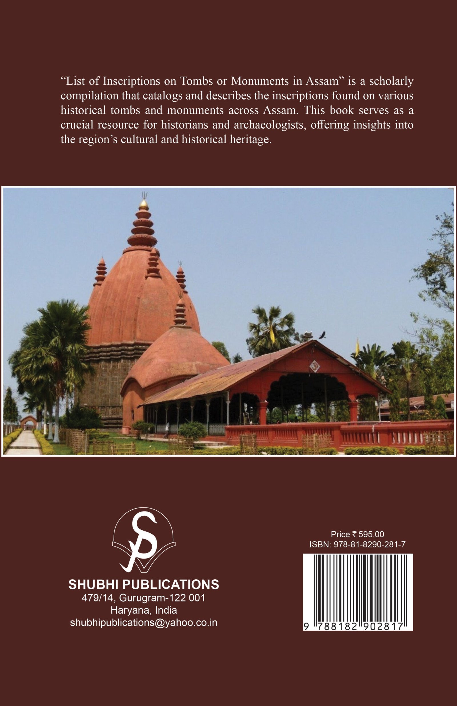 LIST OF INSCRIPTIONS ON TOMBS AND MONUMENTS IN ASSAM 2